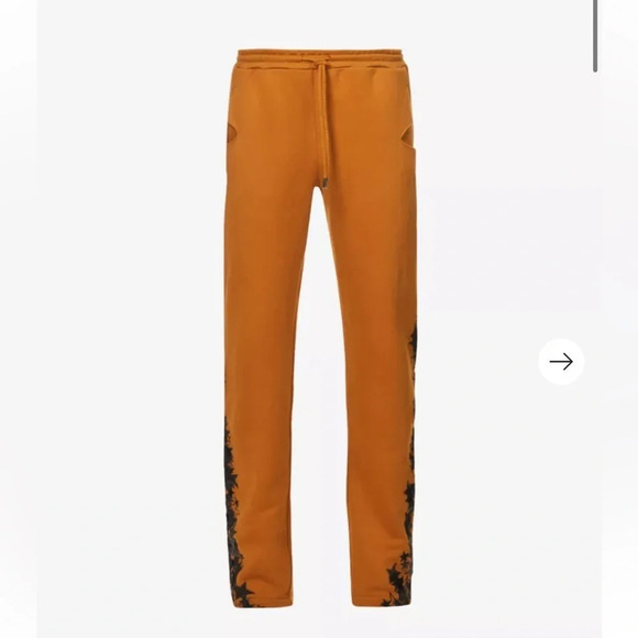 KEISER CLARK Astral Planing Star Sweatpants Size M Brown Black - Picture 2 of 13